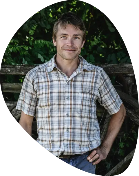 Portrait d'Alexis Férard, propriétaire de la Ferme de la Penoue